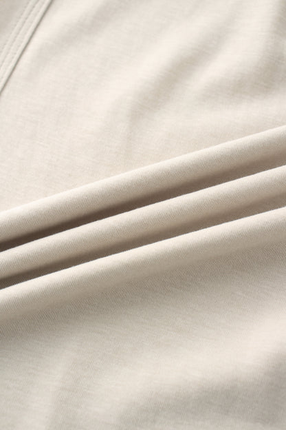 Drawstring Pocket T-Shirt Skirt-Stone