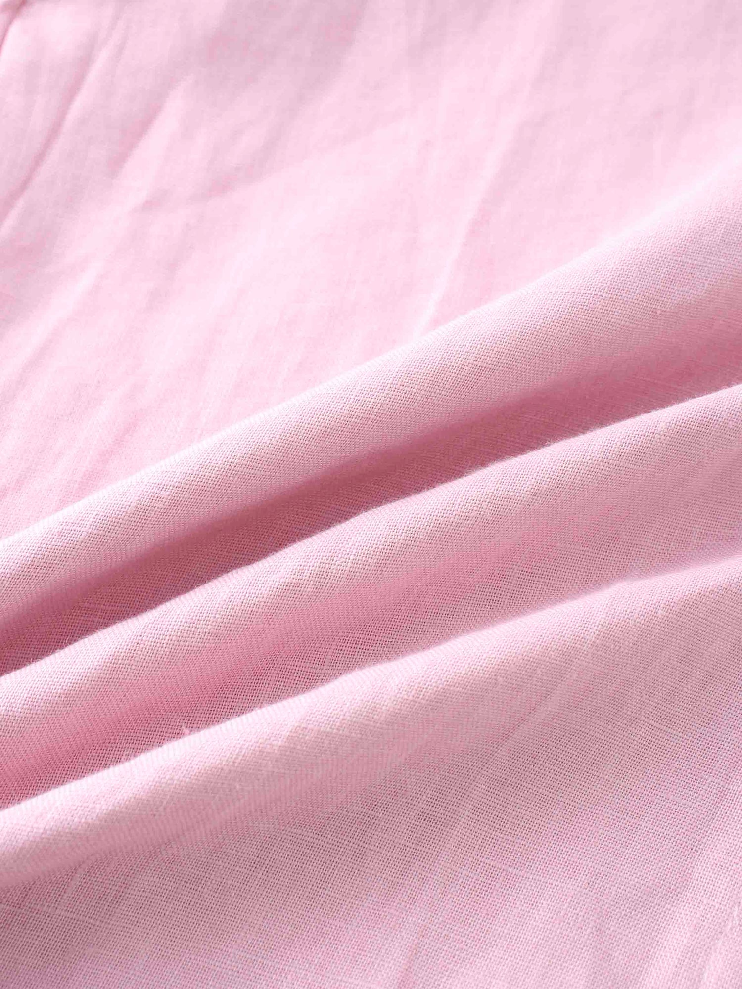 Linen Button Down Blouse-Blush