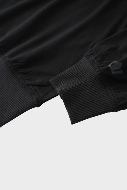 CROPPED TEE-BLACK