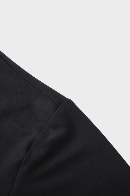 CROPPED TEE-BLACK