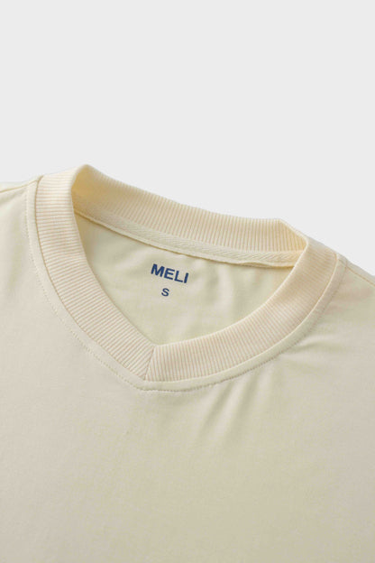 Cropped Tee-Ivory