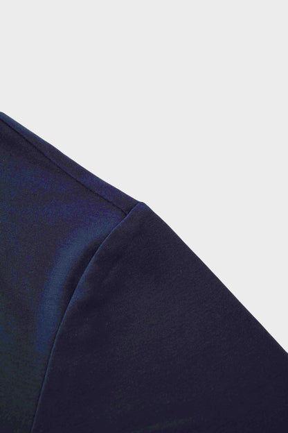 Cropped Tee-Navy