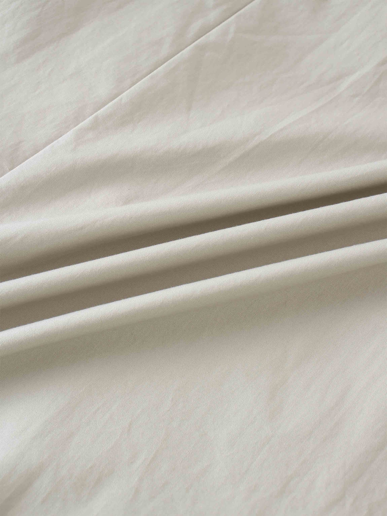 Stitch Down Cotton Pleated Skirt-Light Grey