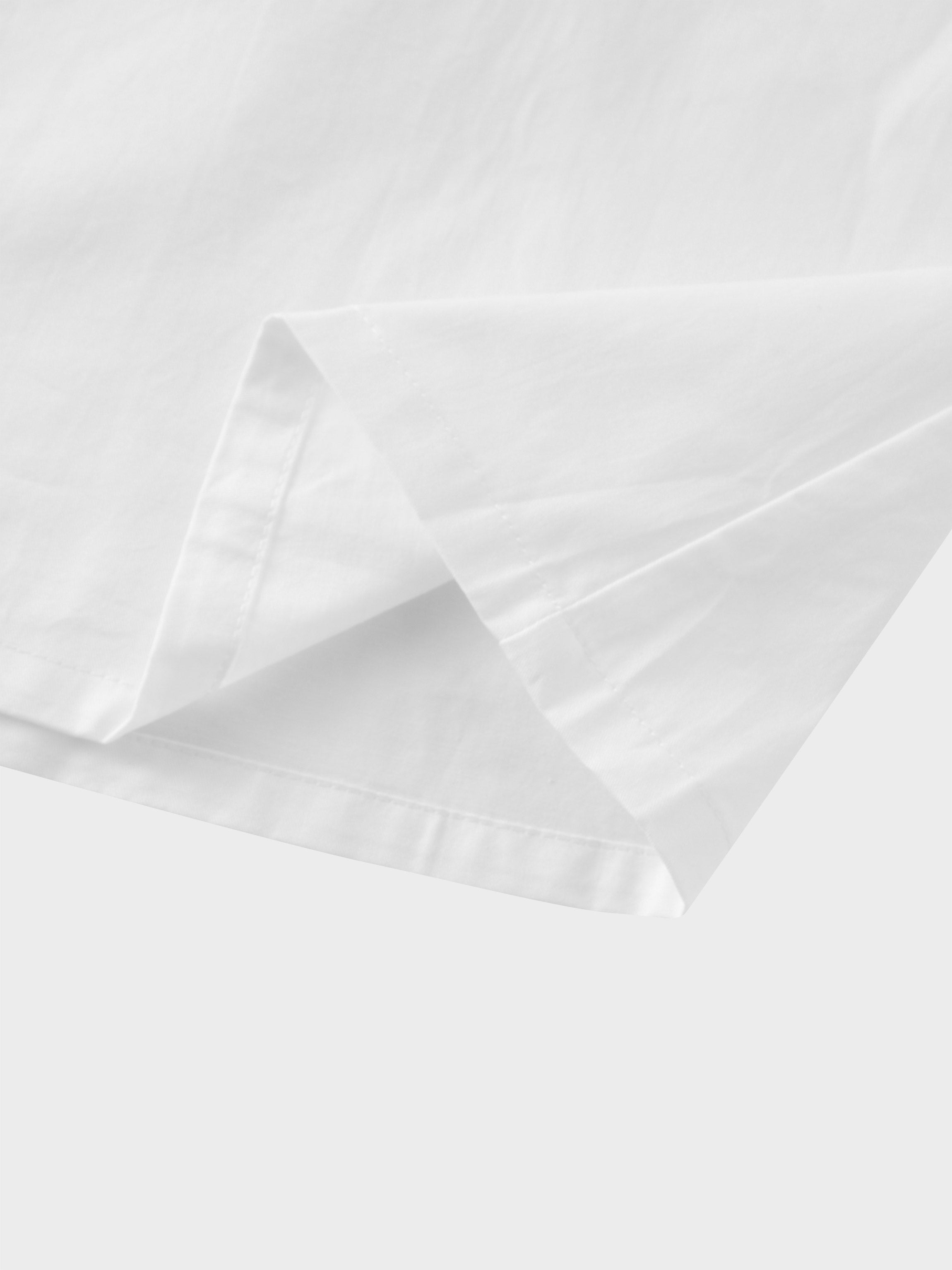 Stitch Down Cotton Pleated Skirt-White