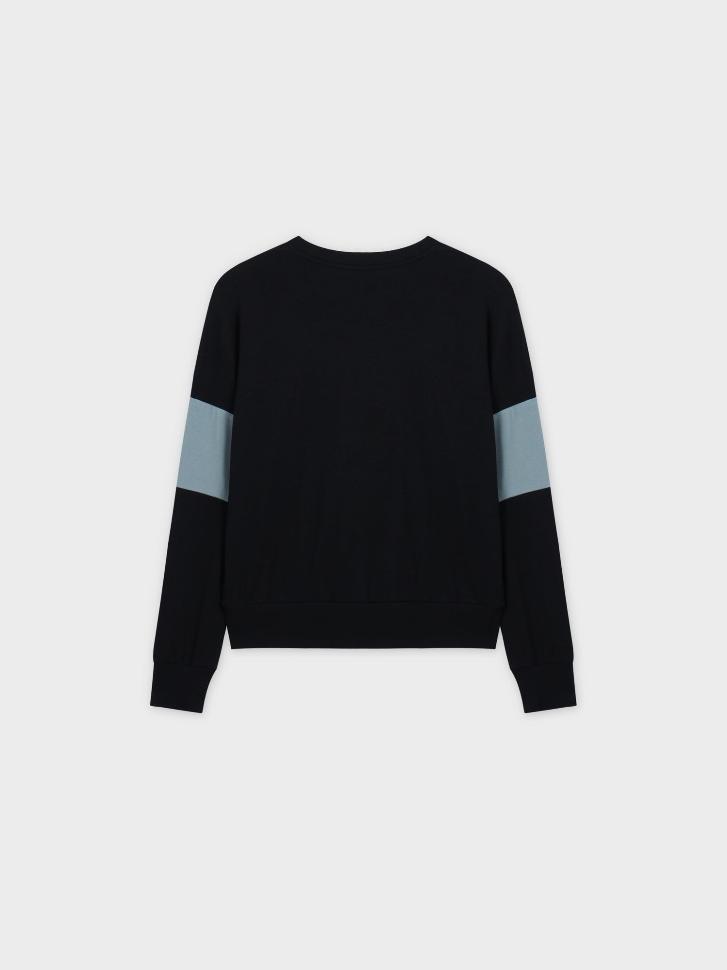 Wide Stripe Bomber-Black/Teal