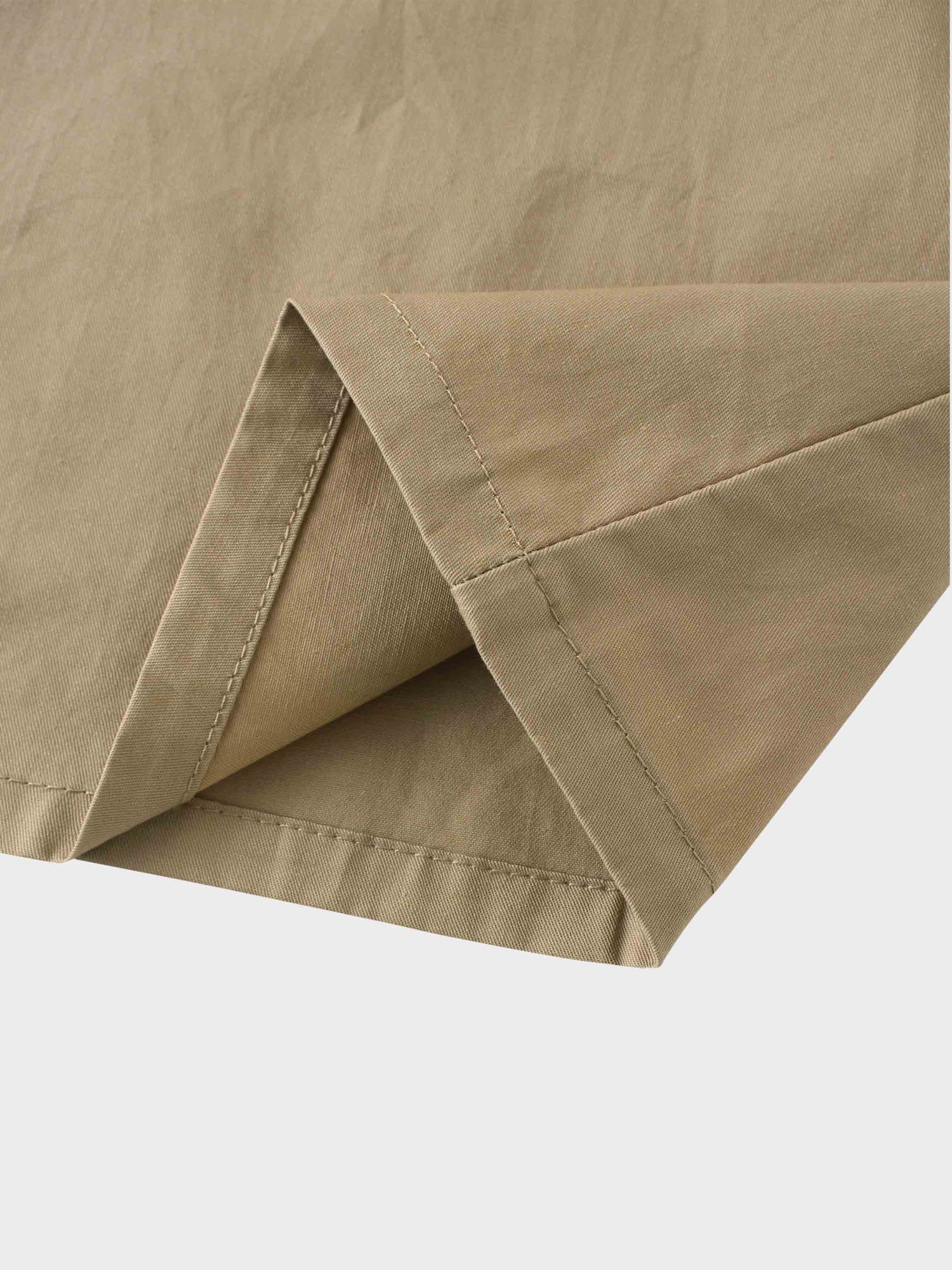 Stitch Down Cotton Pleated Skirt-Sand