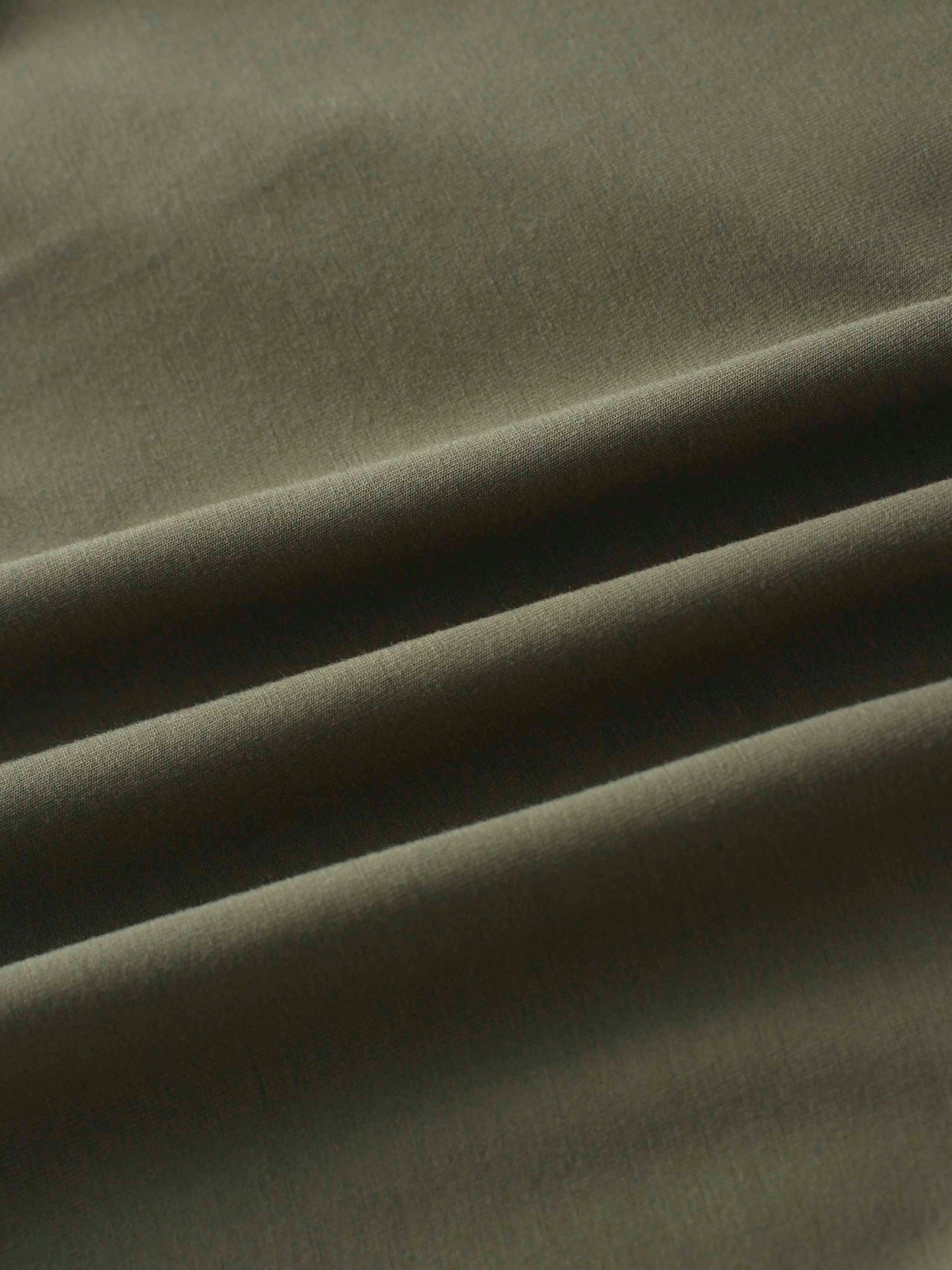 Curved Gathered Detailed T-Shirt-Olive