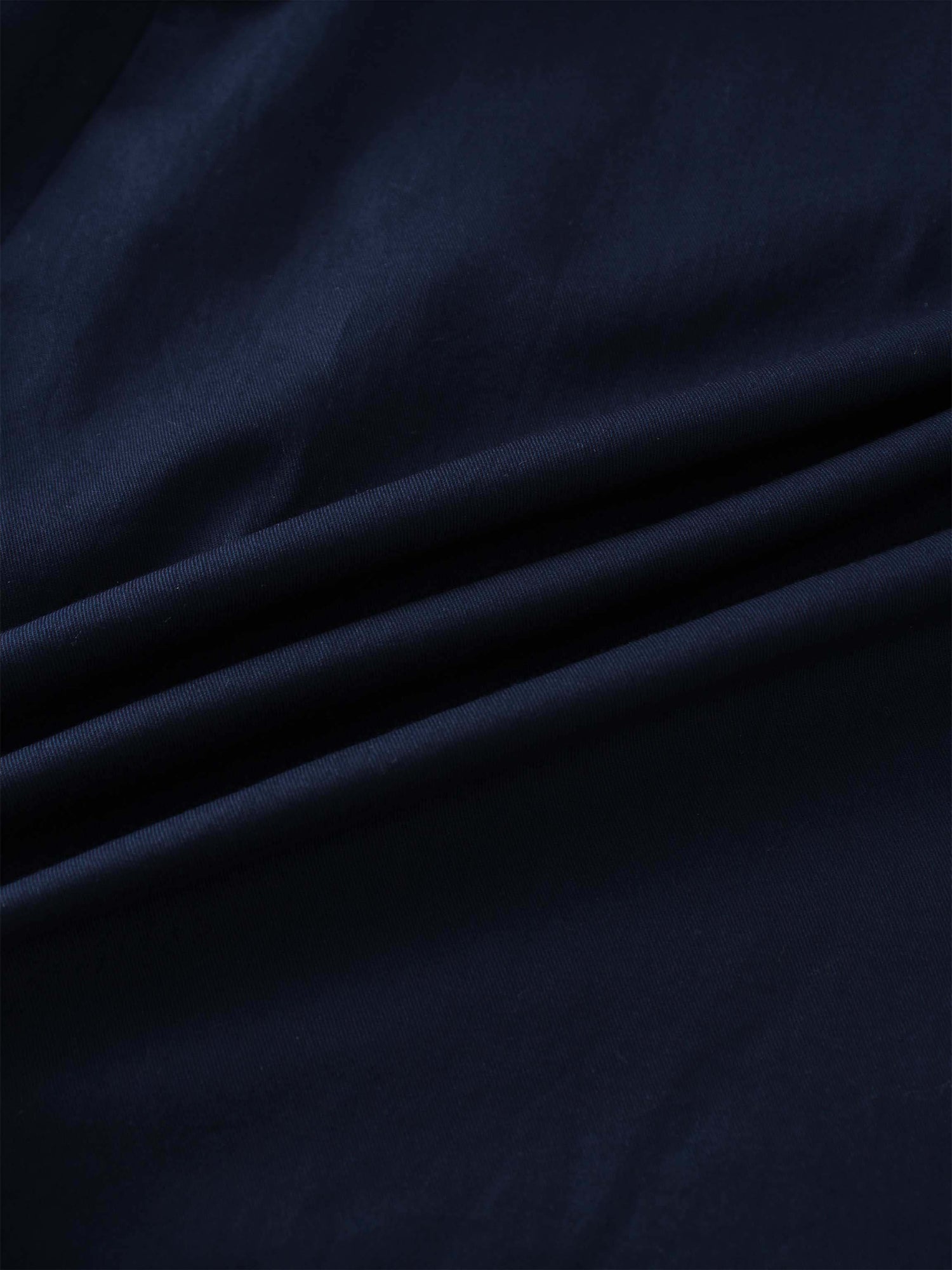 Stitch Down Cotton Pleated Skirt-Navy