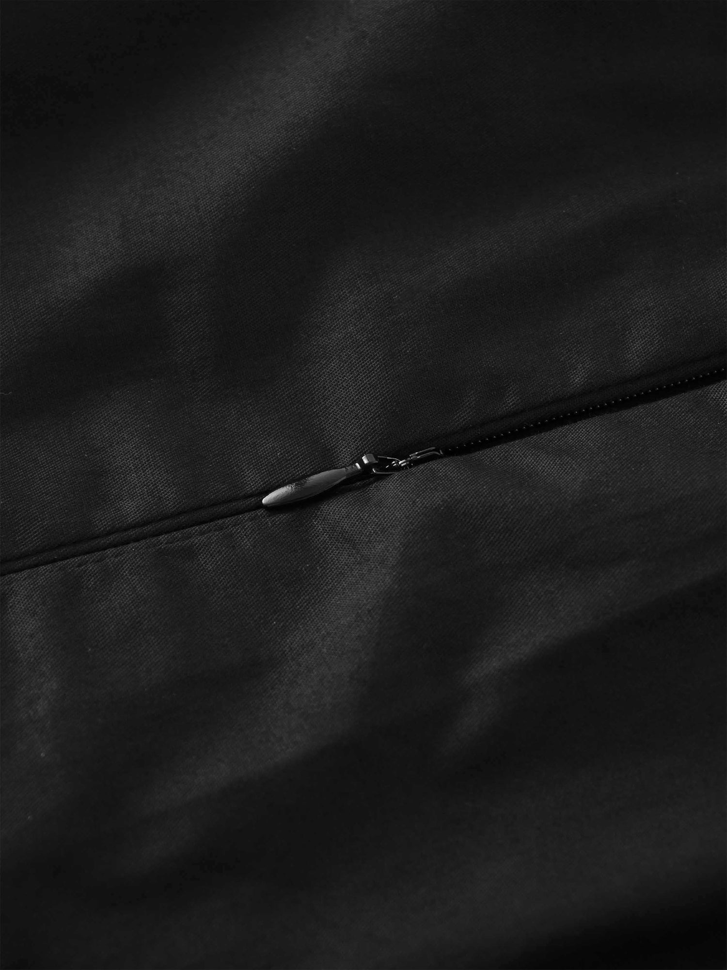 Stitch Down Cotton Pleated Skirt-Black