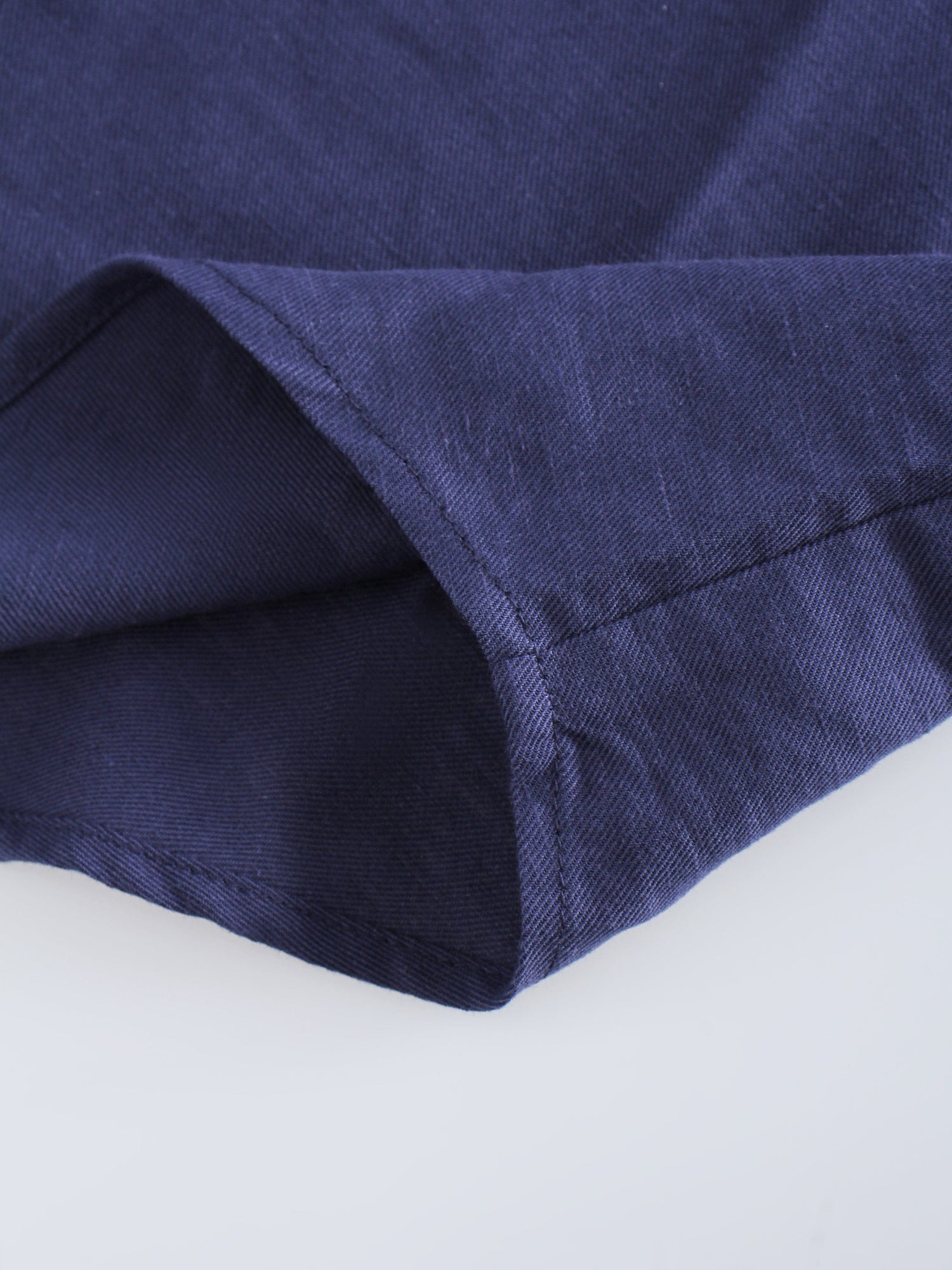 Linen Blouse-Navy