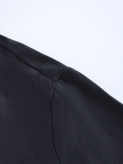 Linen Blouse-Black