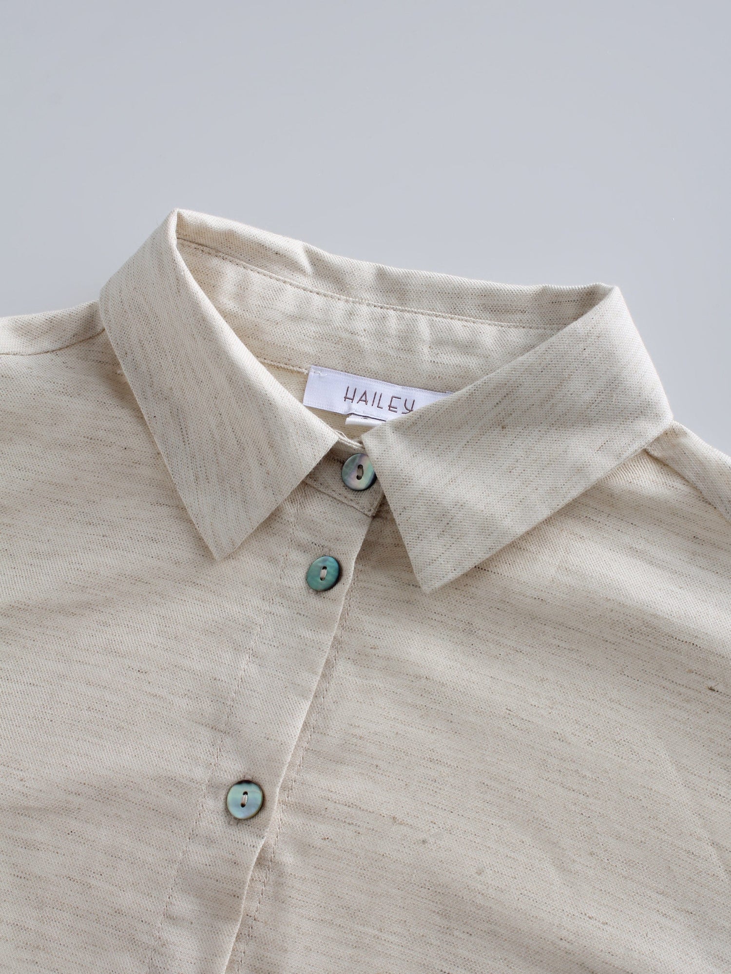 Linen Blouse-Oatmeal