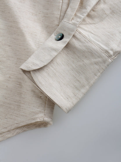 Linen Blouse-Oatmeal