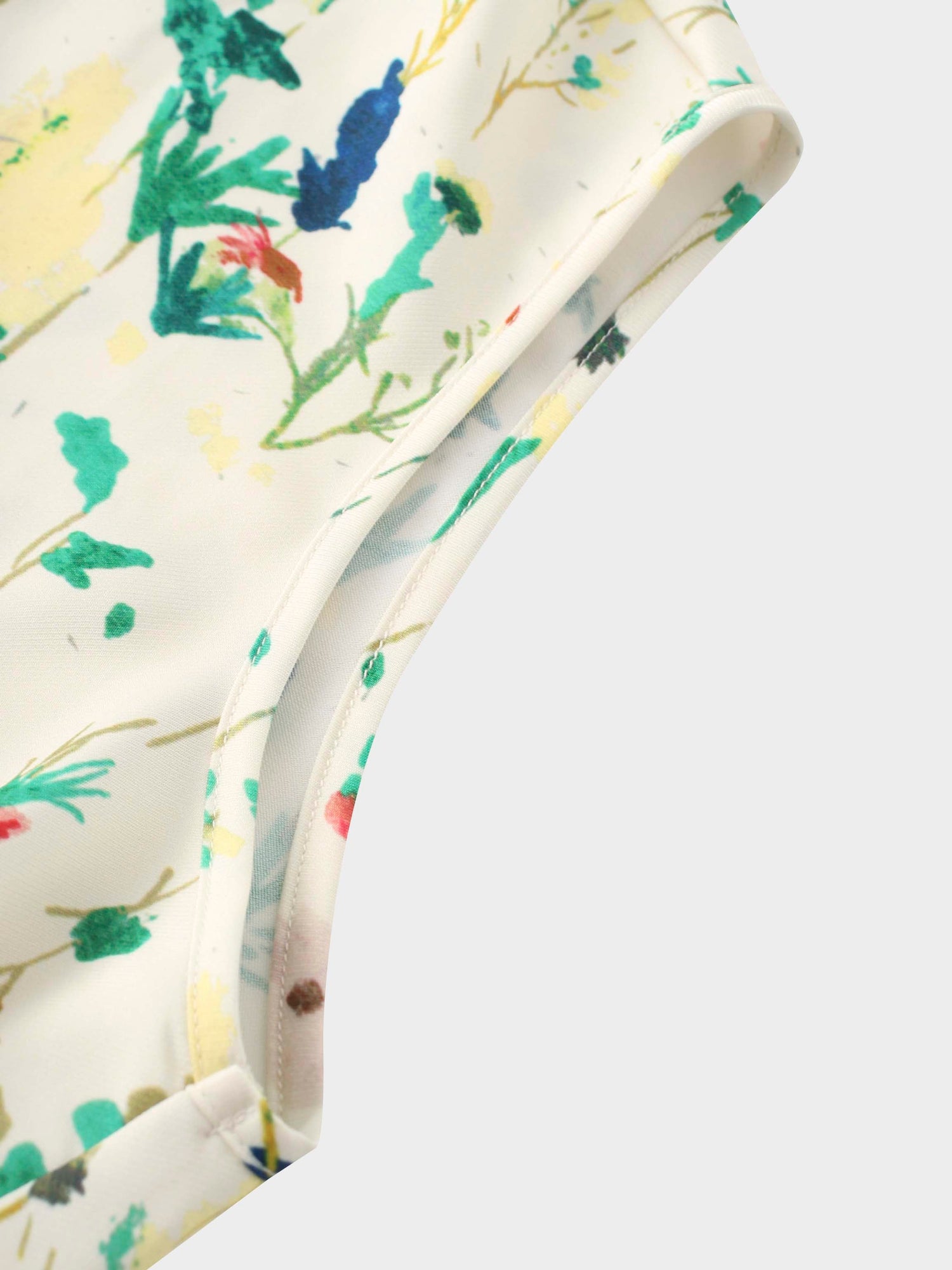 Pleated Bottom Slip Dress-Floral Confetti