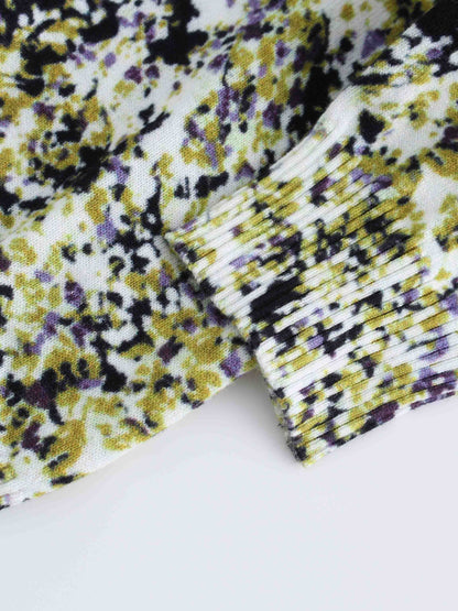 Printed Cardigan-Specks of Floral