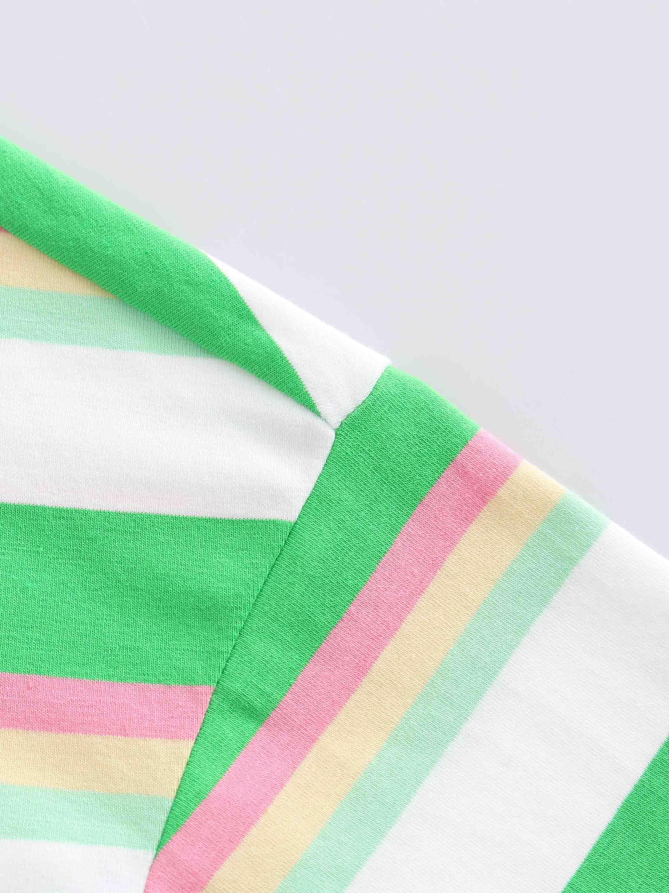 Striped Bomber-Green/Pink