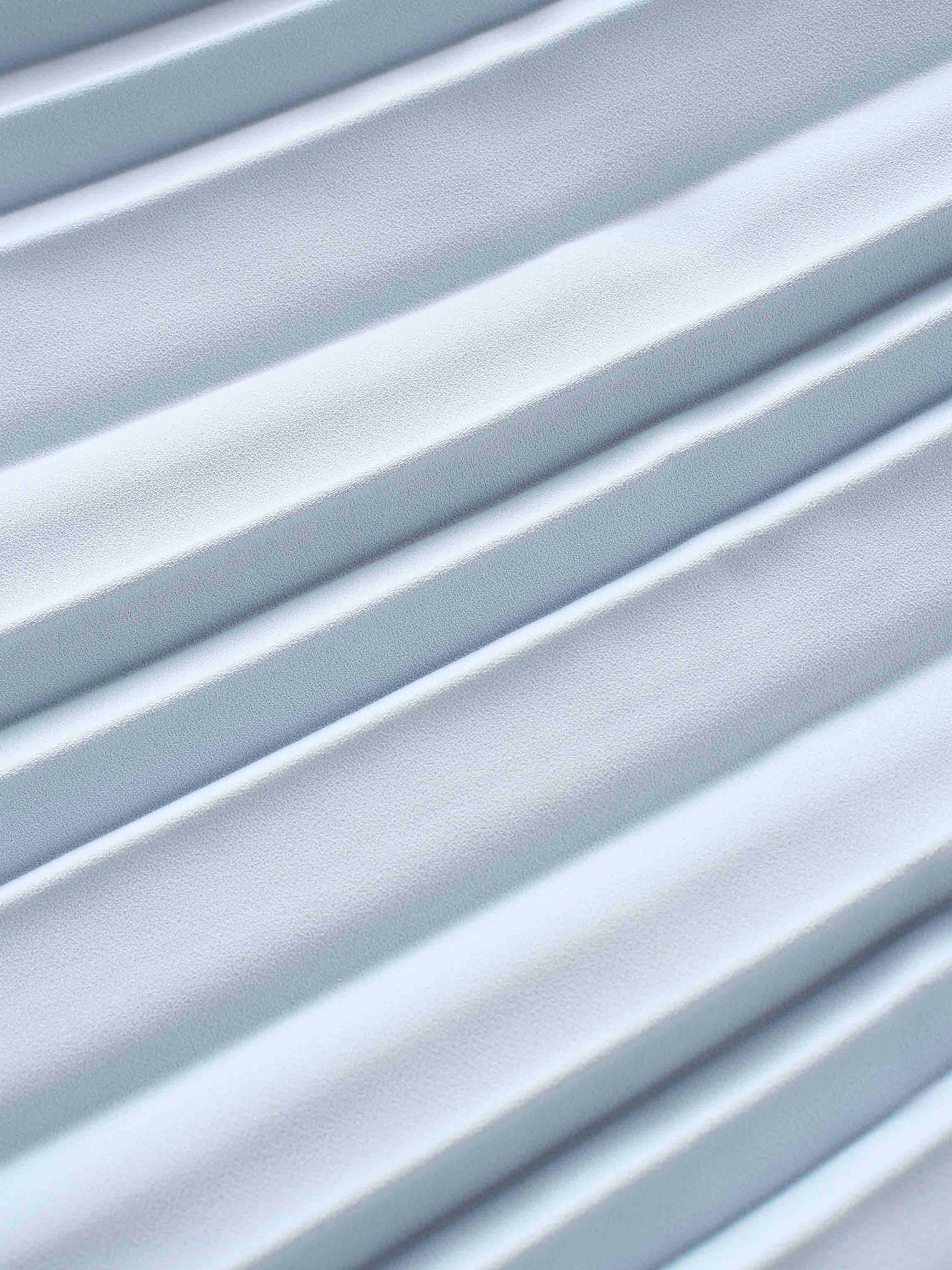 Crepe Pleated Maxi Skirt-Light Blue