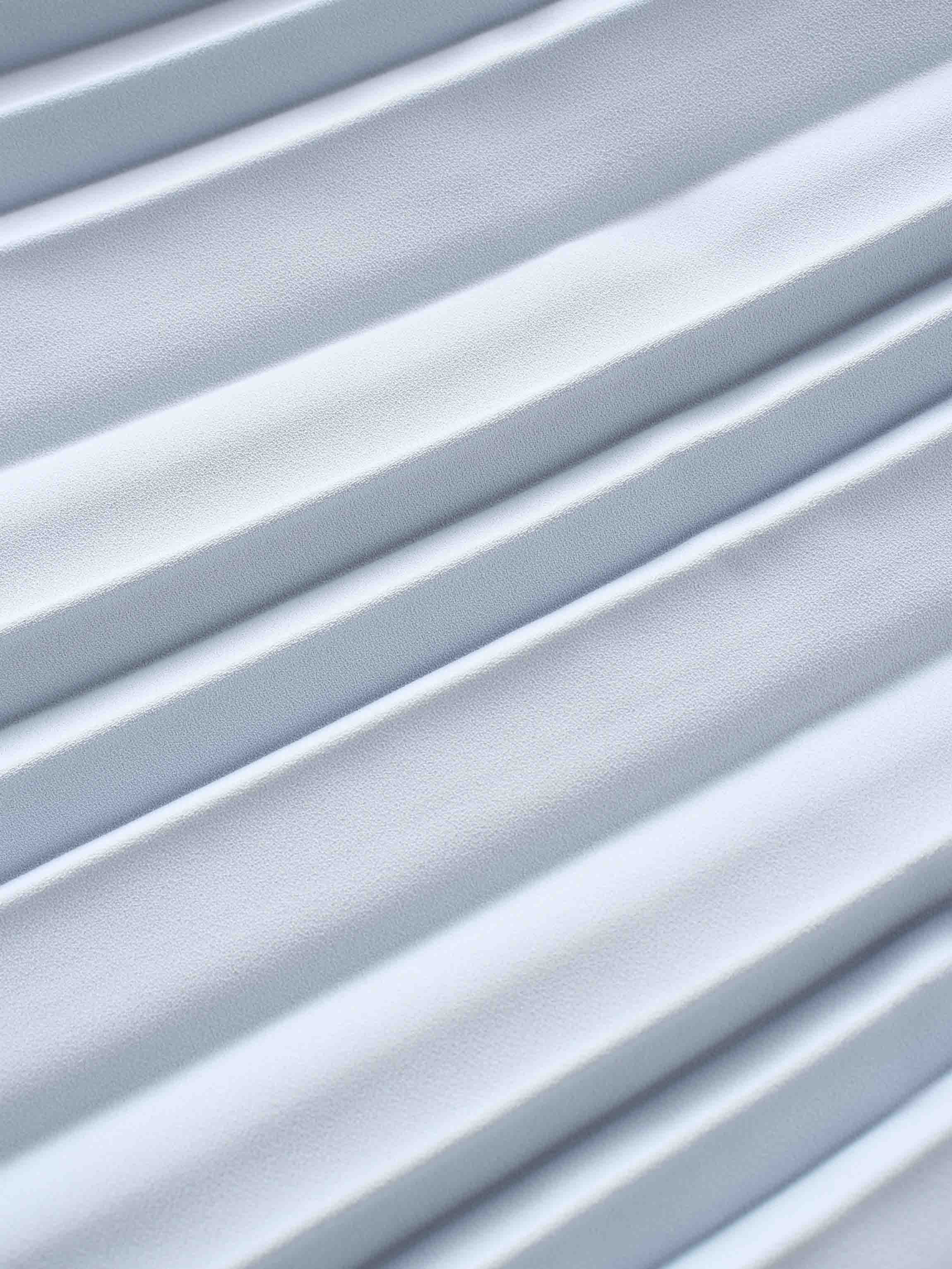 Crepe Pleated Maxi Skirt-Light Blue