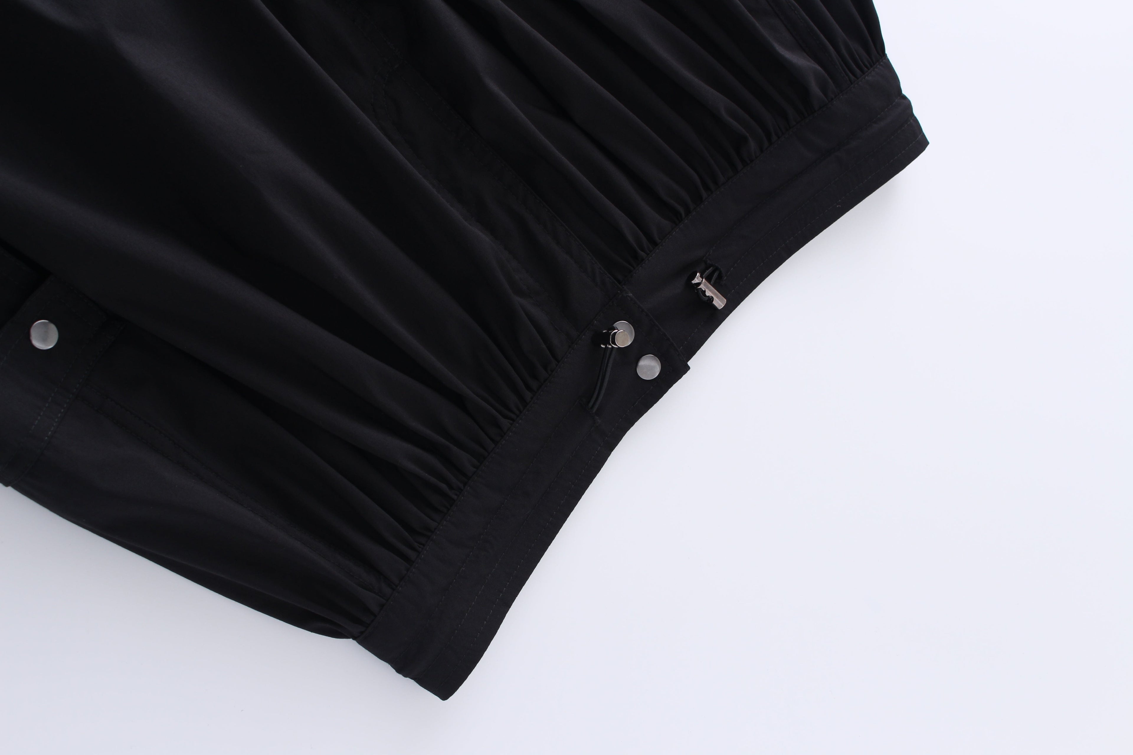 Waist Pull Skirt-Black