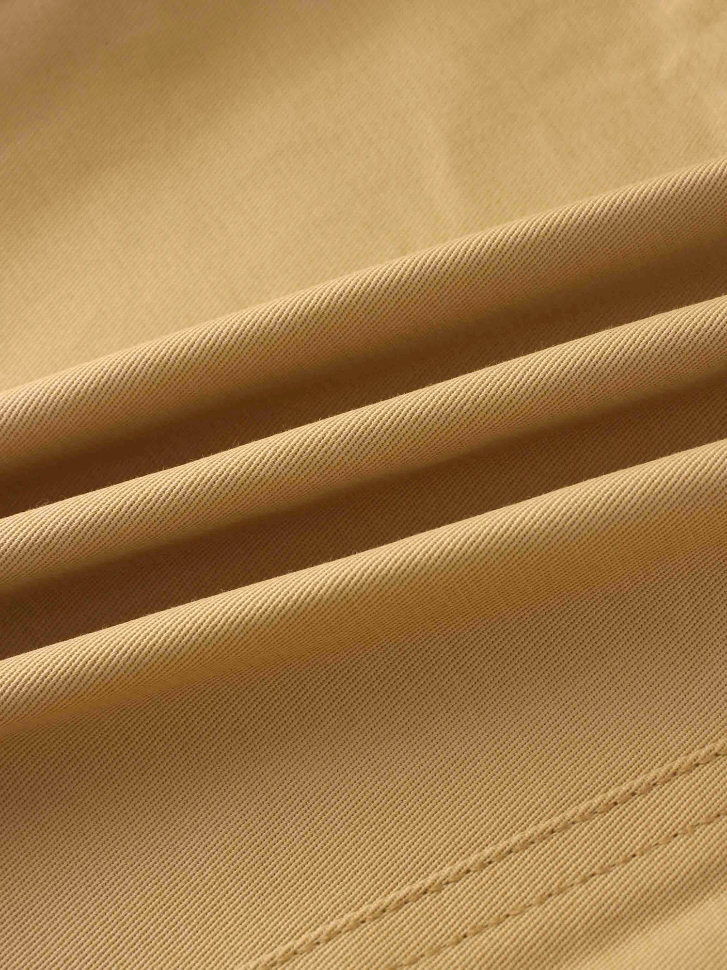 Belted Cotton Cargo Skirt-Desert Sand