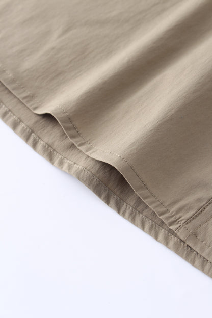 Waist Pull Skirt-Khaki