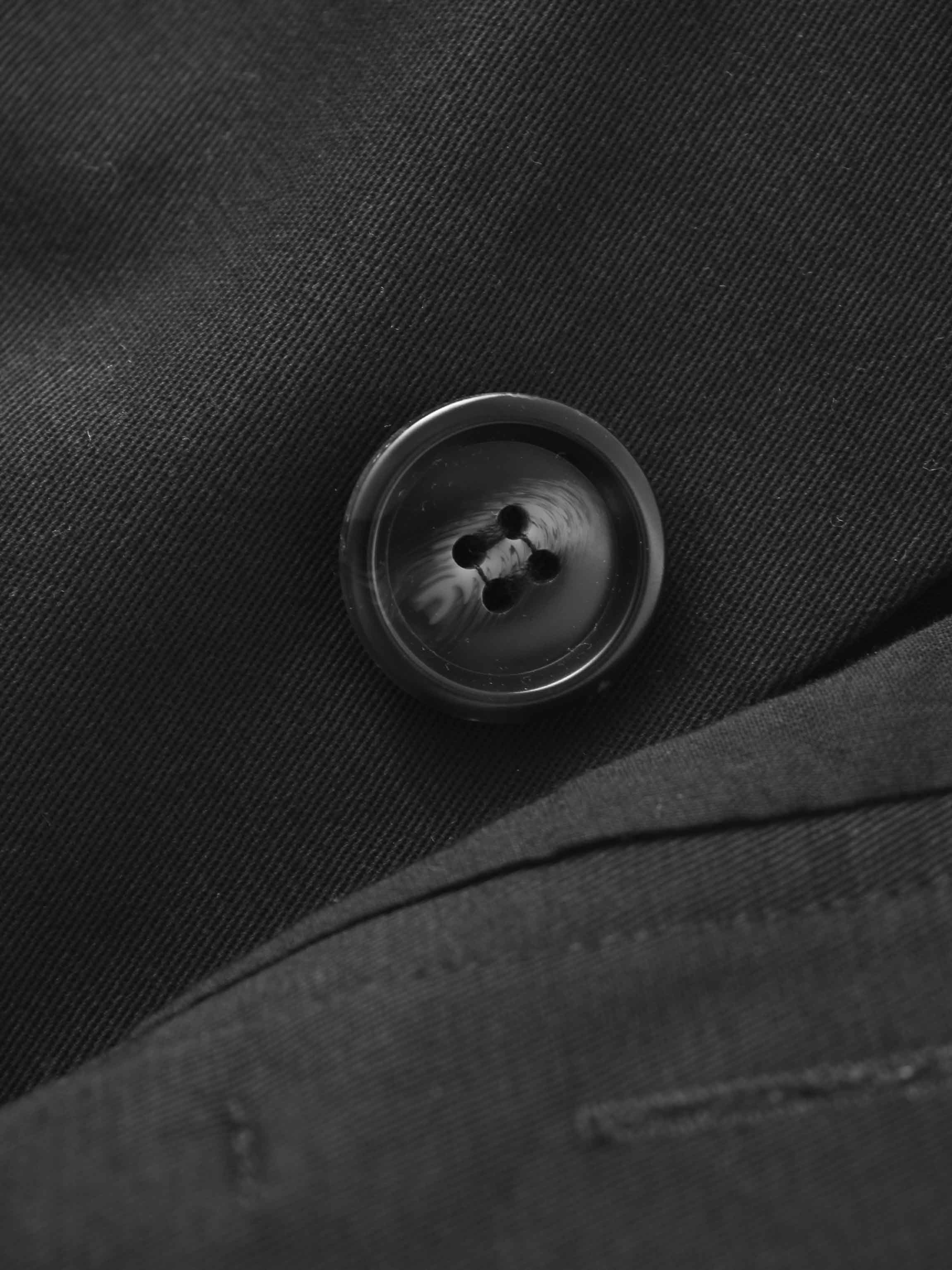 Belted Cotton Cargo Skirt-Black