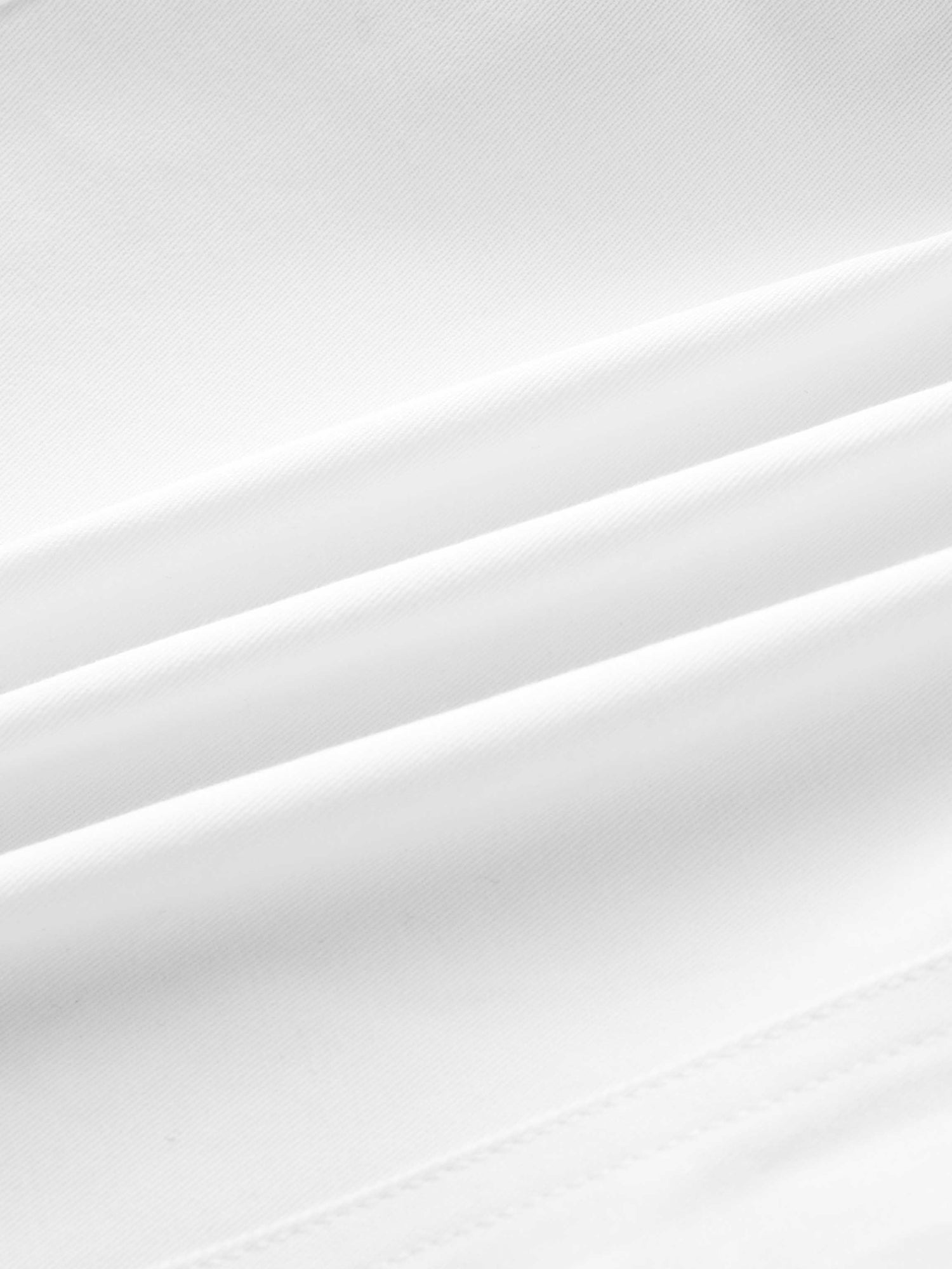 Belted Cotton Cargo Skirt-White