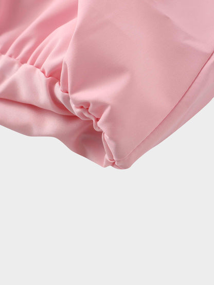 Taffeta Bubble Skirt-Pink