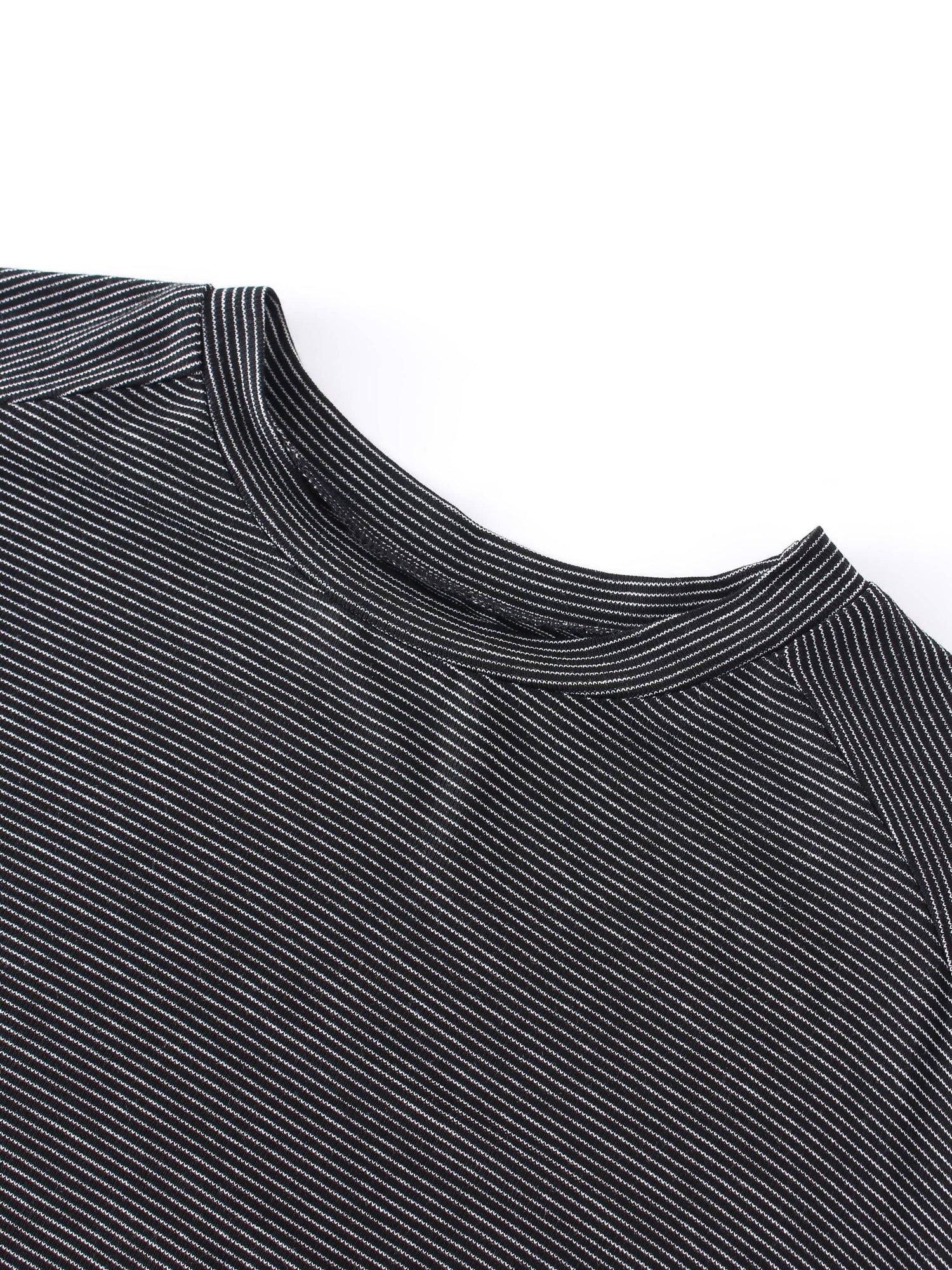 High Low Tee-Black/White