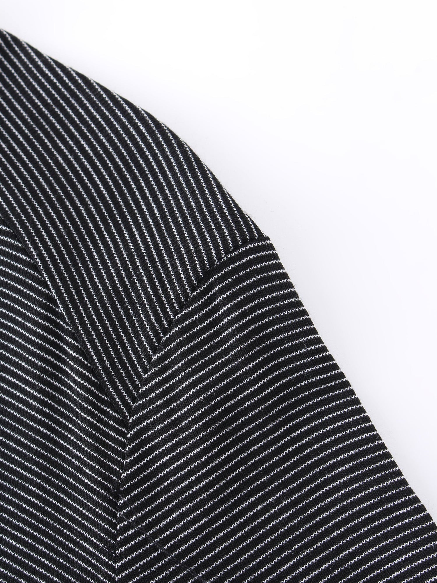 High Low Tee-Black/White