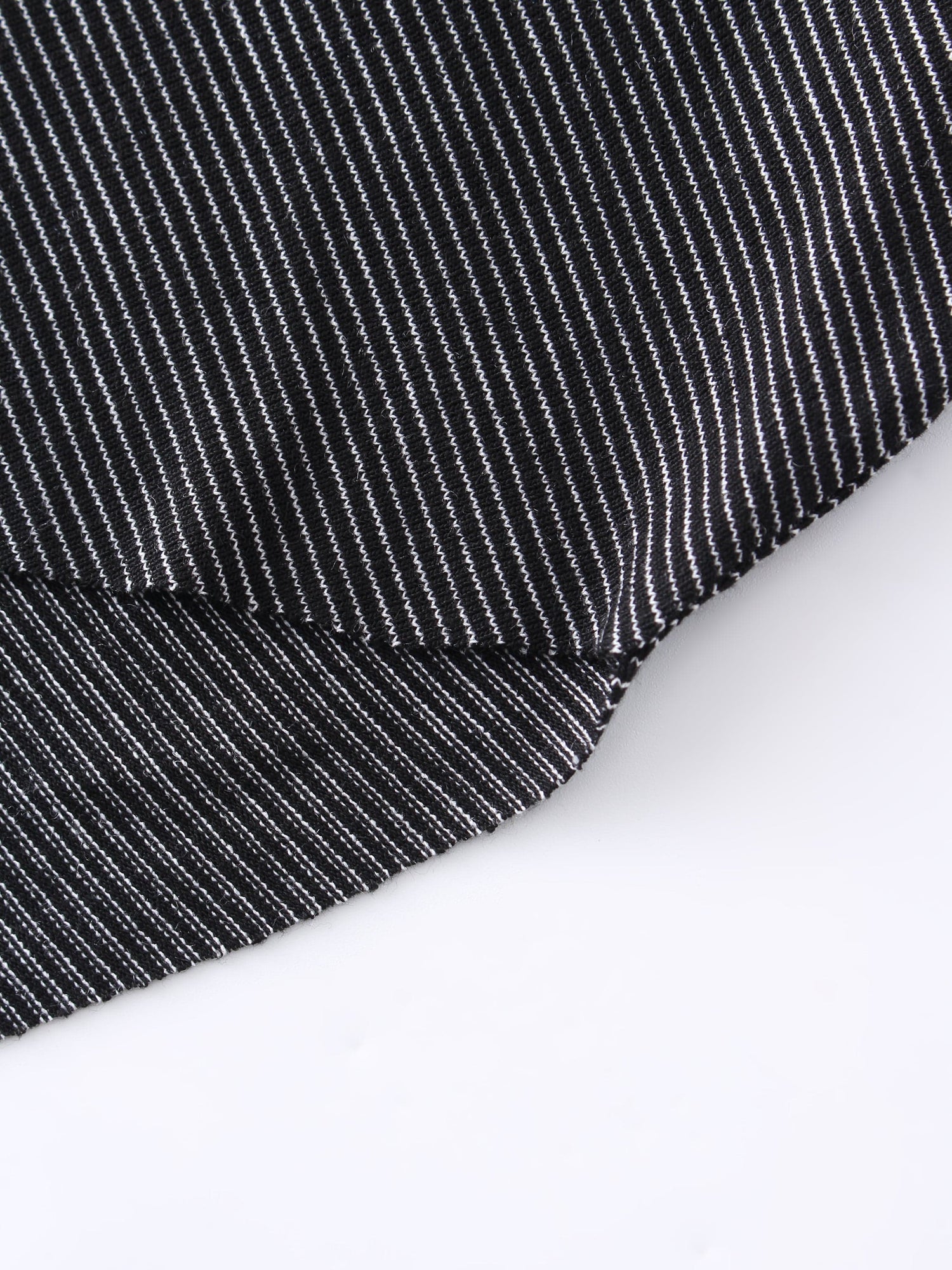 High Low Tee-Black/White