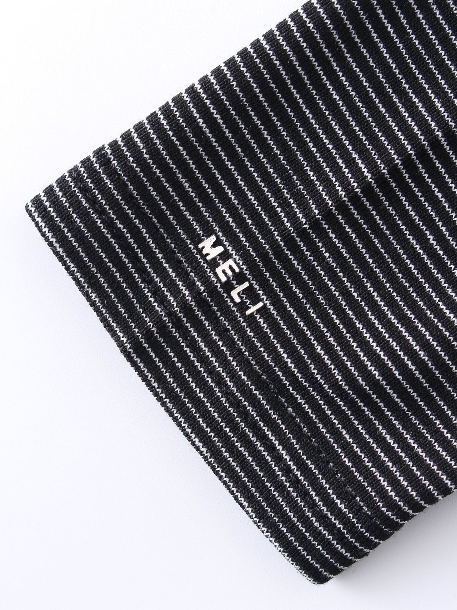 High Low Tee-Black/White