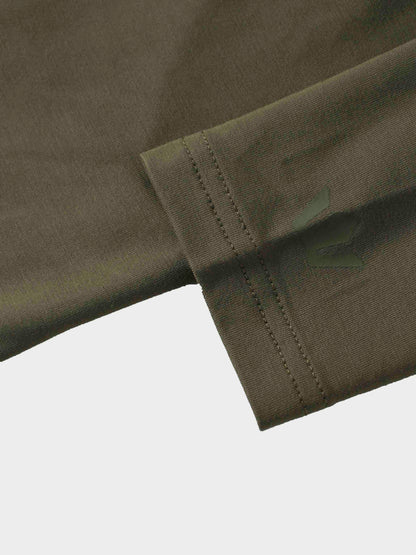 Wrap Tie Tee-Olive