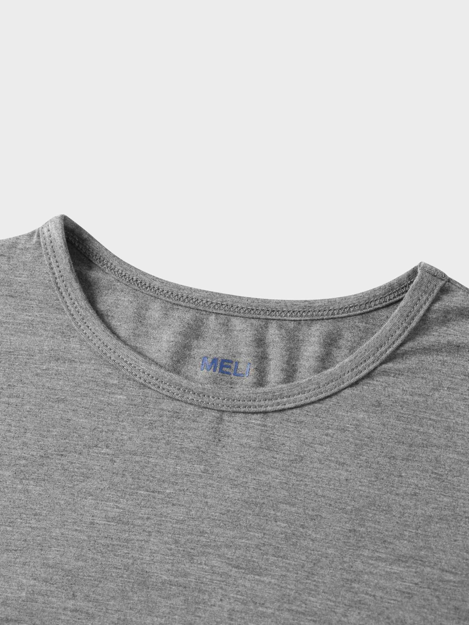 Wrap Tie Tee-Heathered Grey