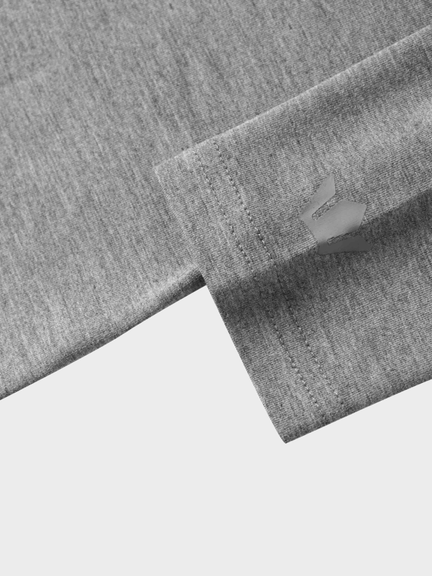 Wrap Tie Tee-Heathered Grey