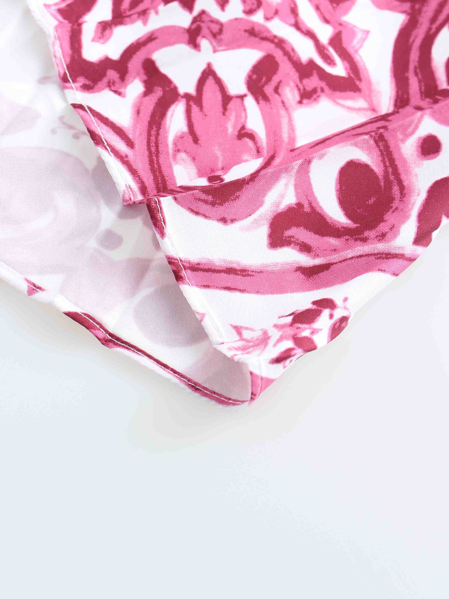 Covered Band Pleated Skirt 37"-Pink Picasso