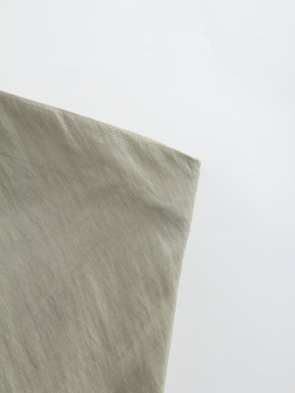 Crinkle Cotton Skirt 38"-Olive