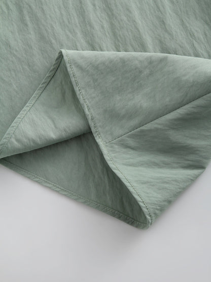 Crinkle Cotton Skirt 38"-Sage