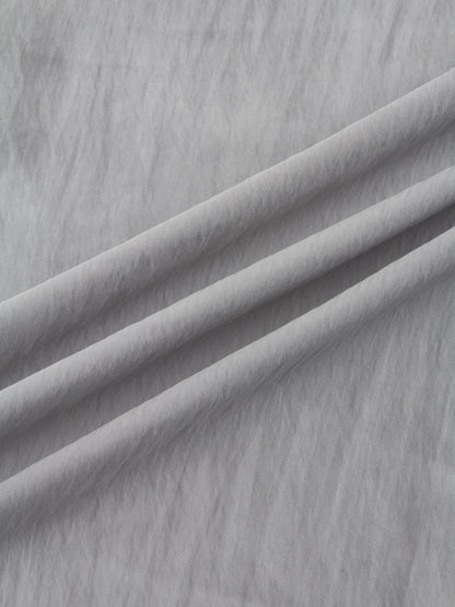 Crinkle Cotton Skirt 38"-Grey