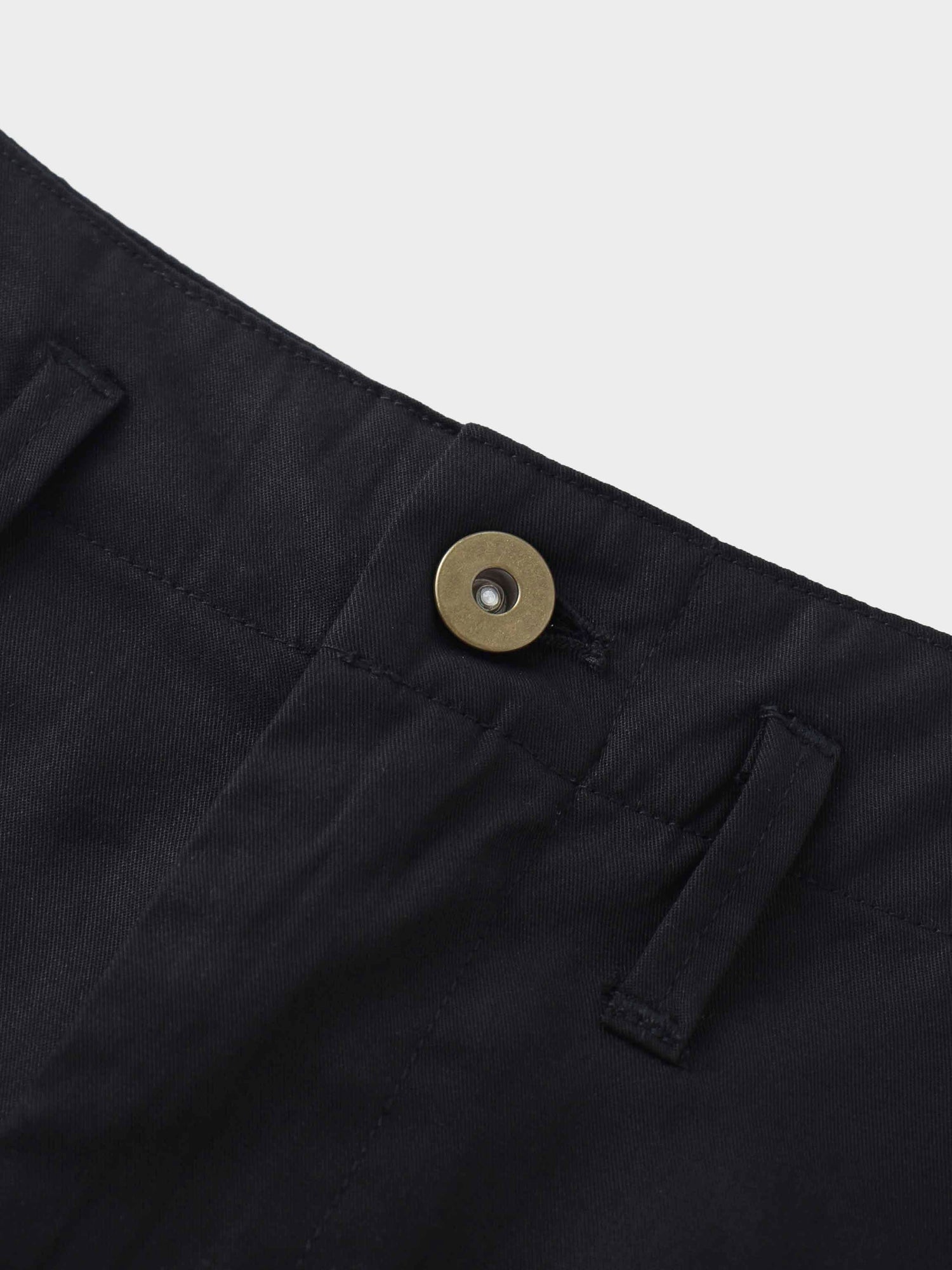 Contrast Pocket Skirt-Black