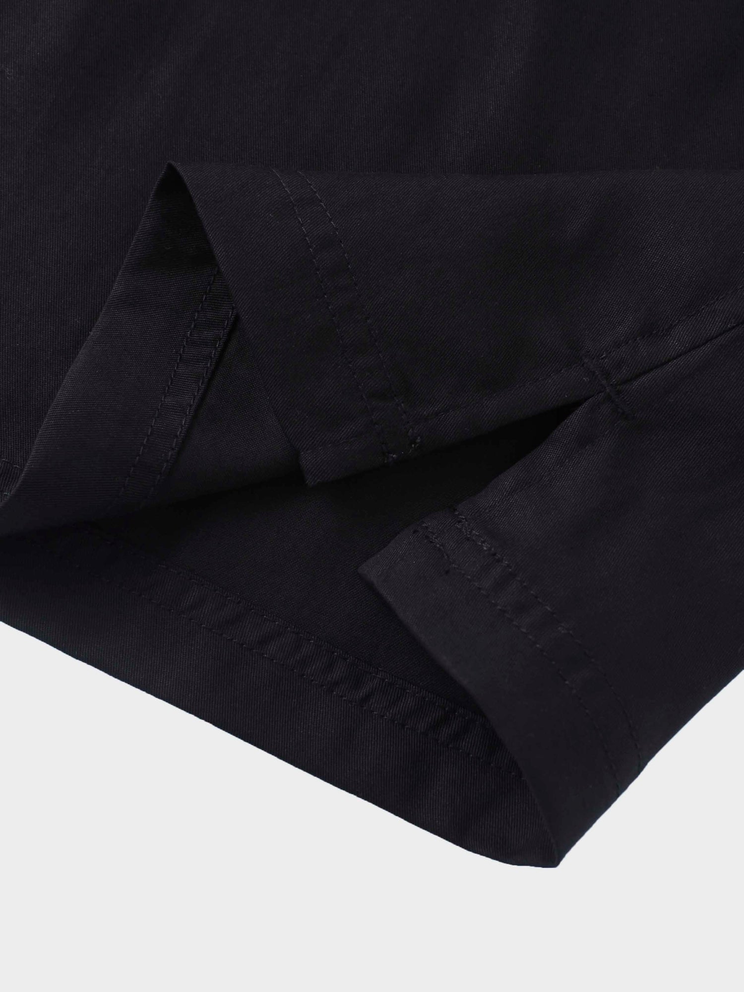 Contrast Pocket Skirt-Black