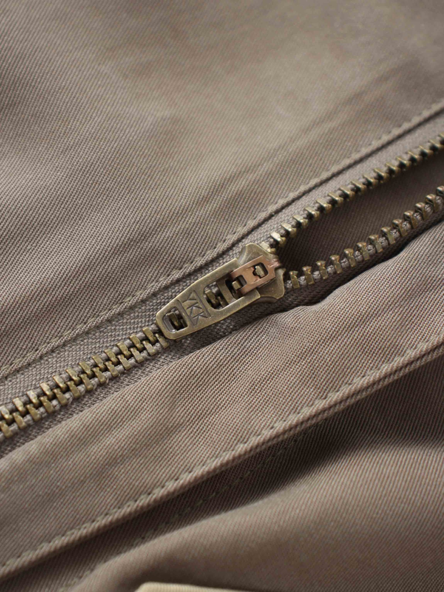 Contrast Pocket Skirt-Khaki