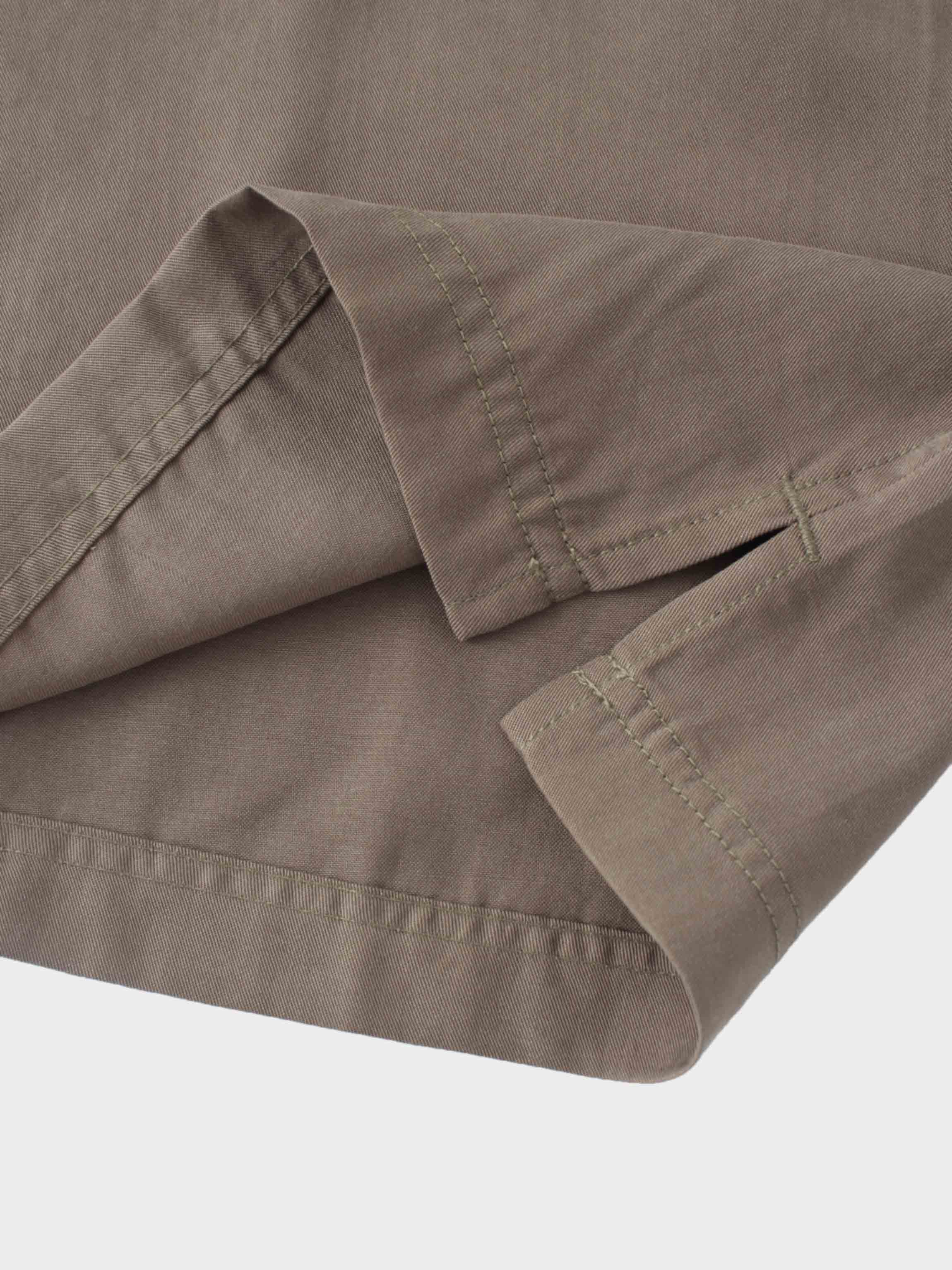 Contrast Pocket Skirt-Khaki