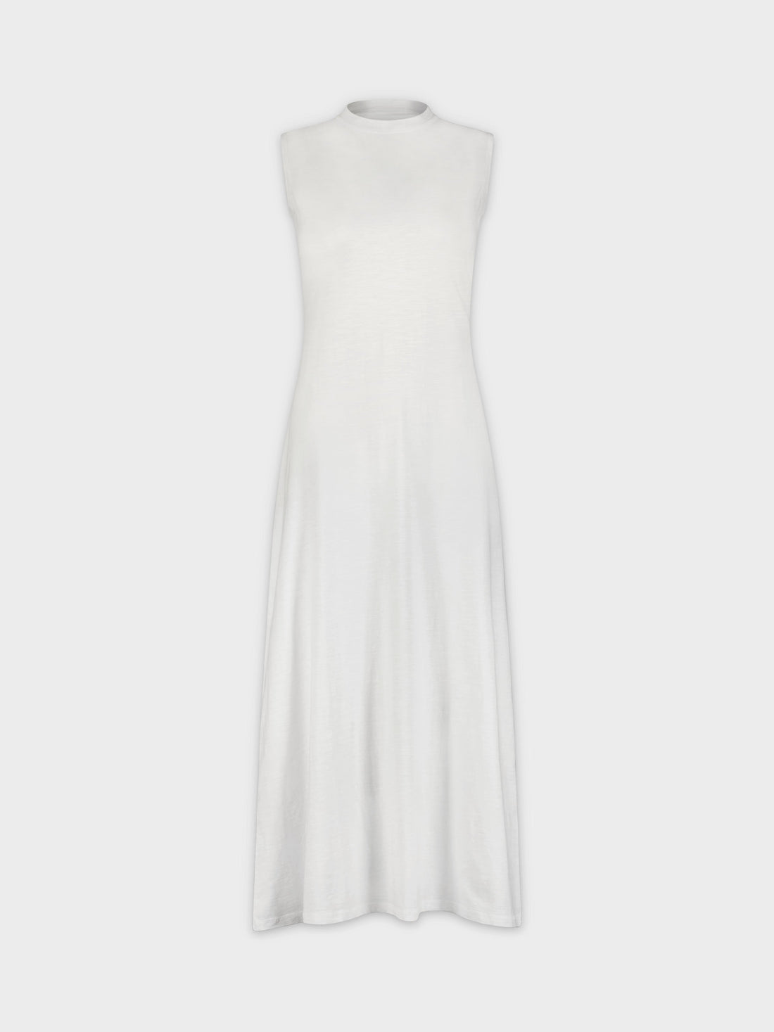 SLEEVELESS MAXI DRESS-WHITE