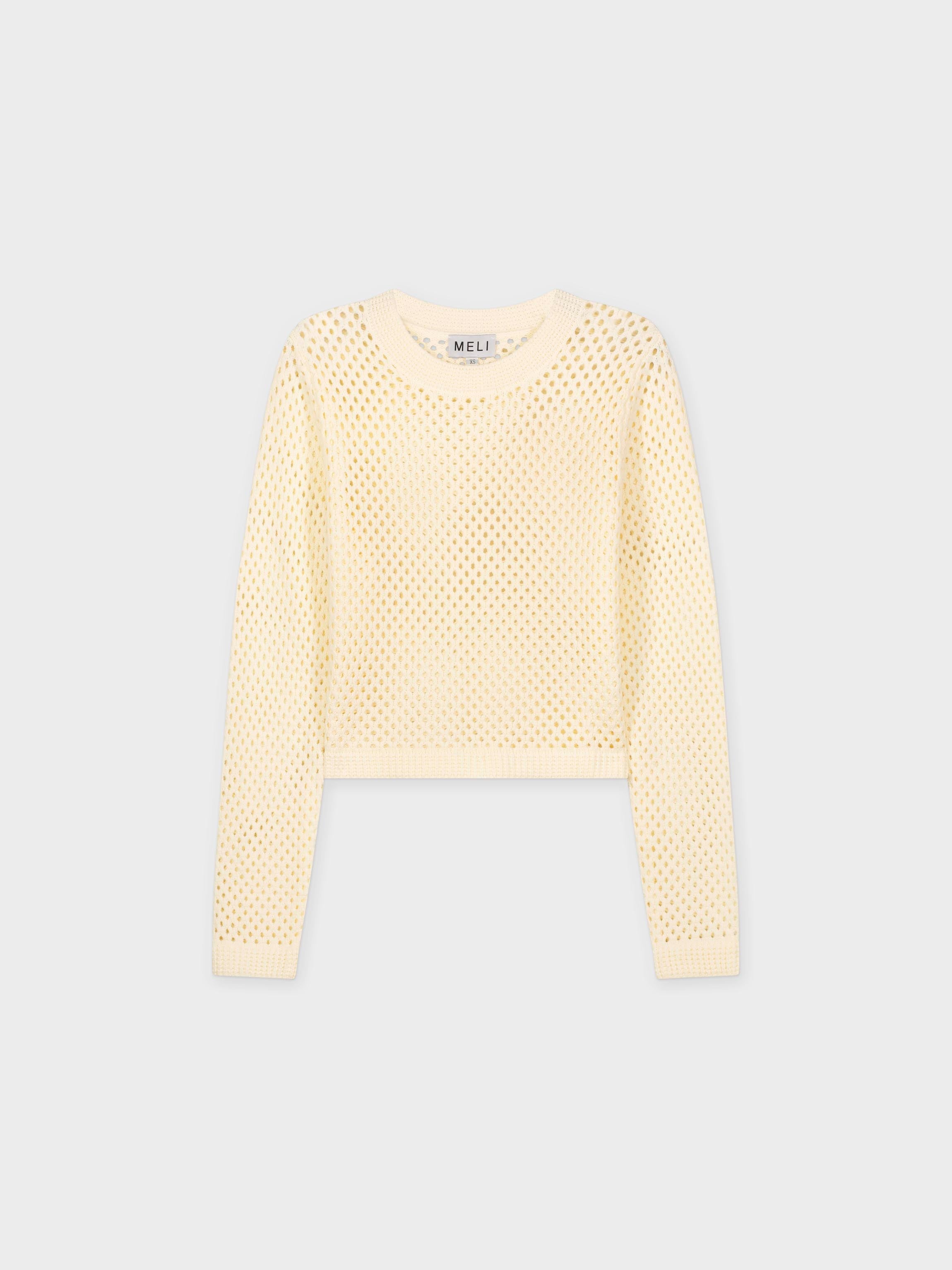 CROCHET SWEATER-CREAM