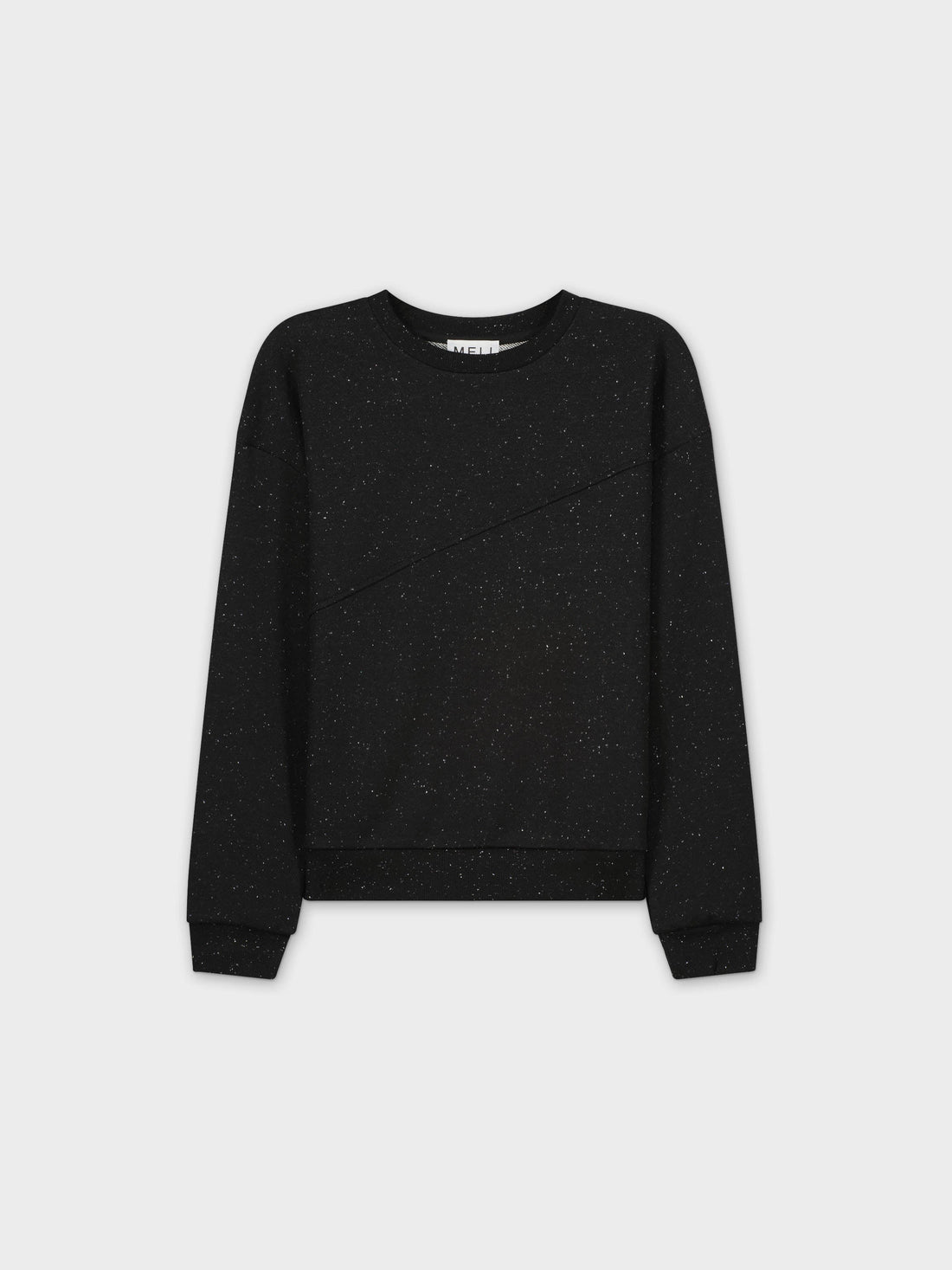 SPECKLED SWEATER-BLACK