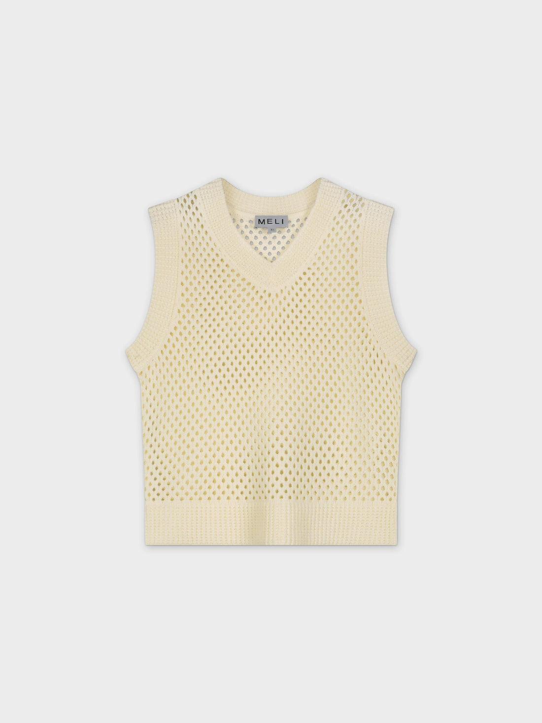 Crochet Vest-Cream