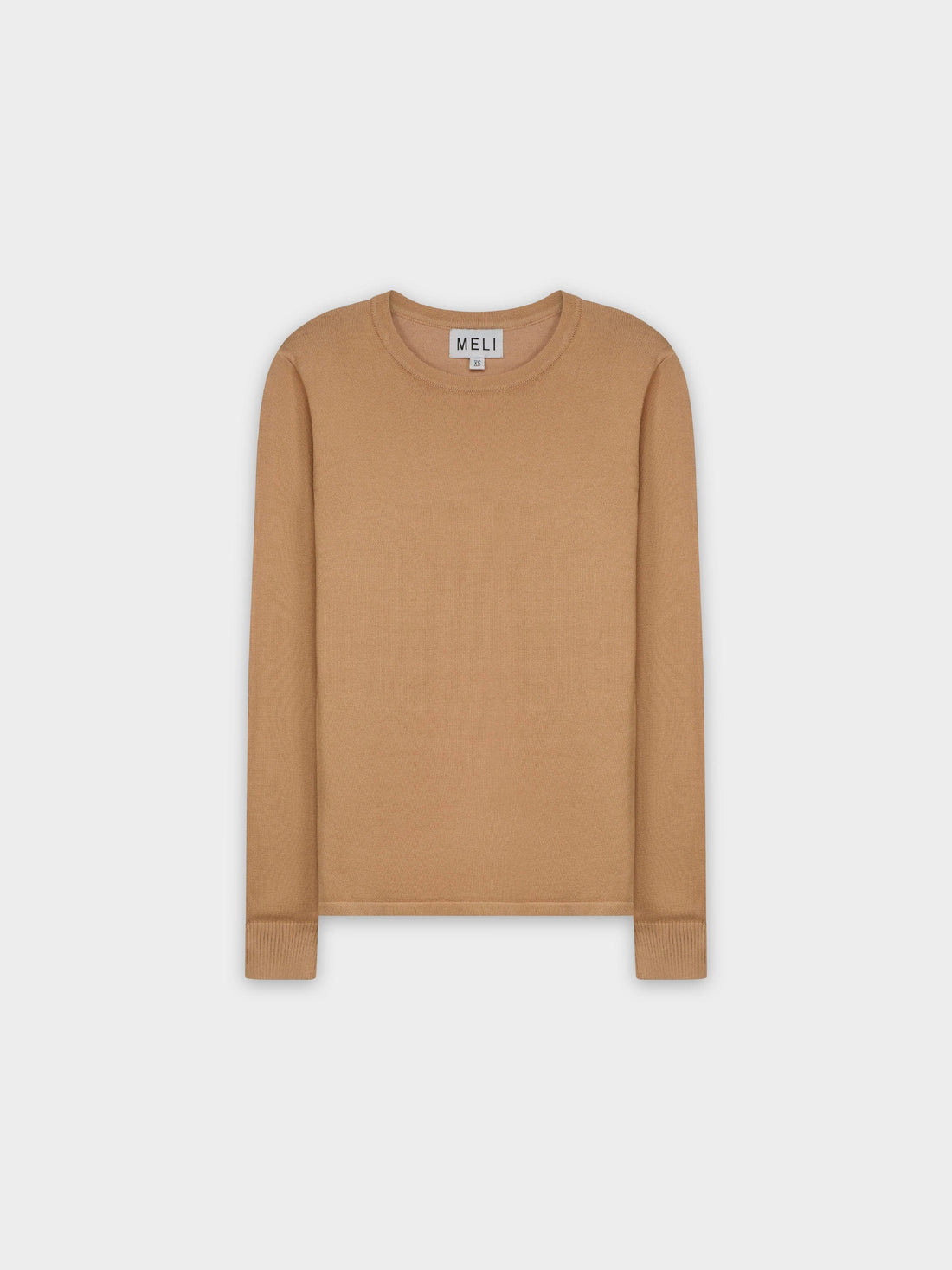 THIN KNIT CREW SWEATER-MAUVE