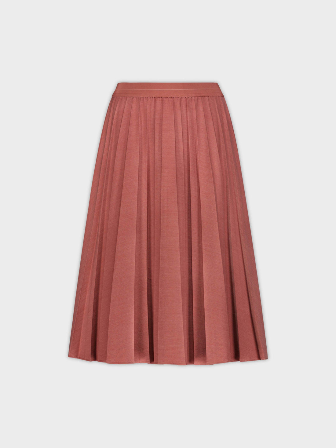 PLEATED SKIRT 26"-HEATHER BURGUNDY