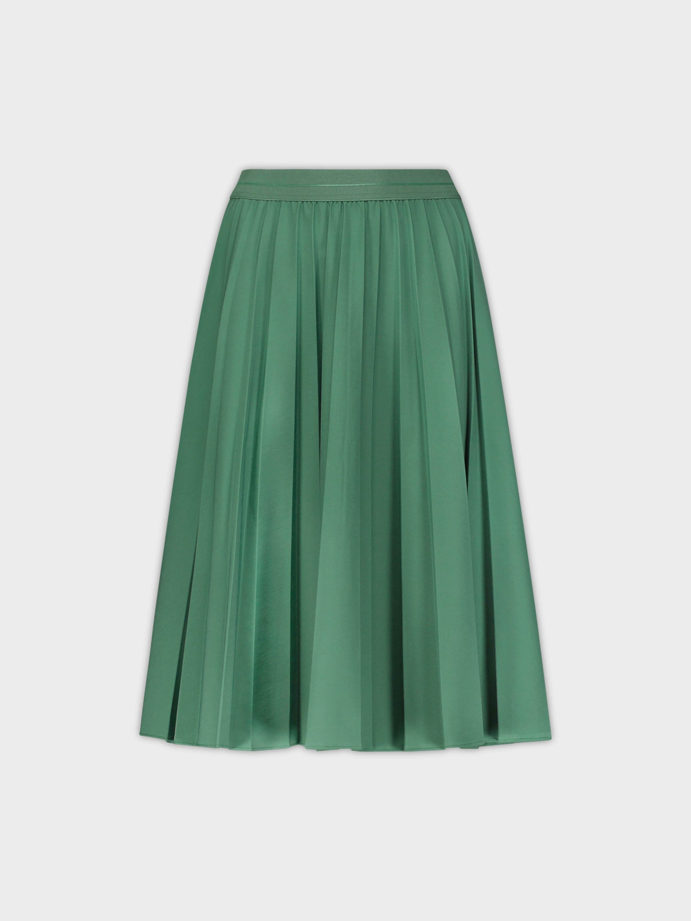 PLEATED SKIRT 26"-GREEN